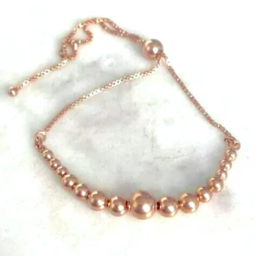 🎁Rose Gold Beaded Bolo Bracelet🎁